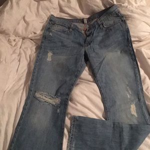 Abercrombie and Fitch distressed jeans